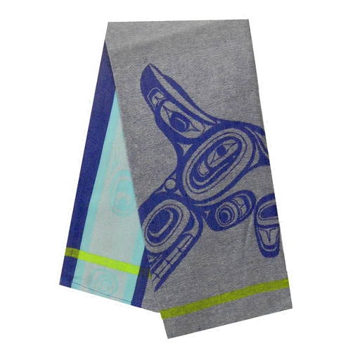 Zymise Gywinovo Native Northwest Tea Towel with Whale Design