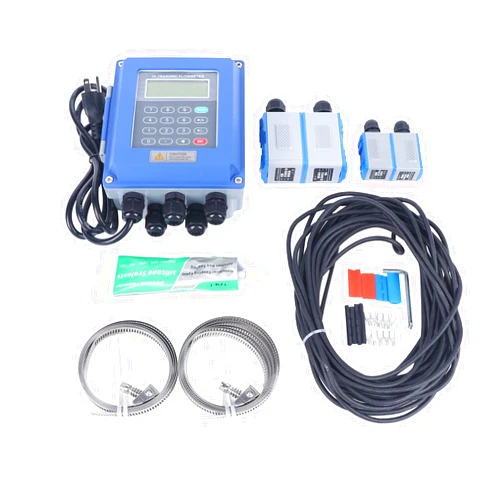 ATOLOMOTOR TUF-2000B DN20~DN700mm Portable Ultrasonic Flow Meter,Fixed Clamp Digital Liquid Flowmeter IP67 Protection with TM-1 & TS-2 Transducers