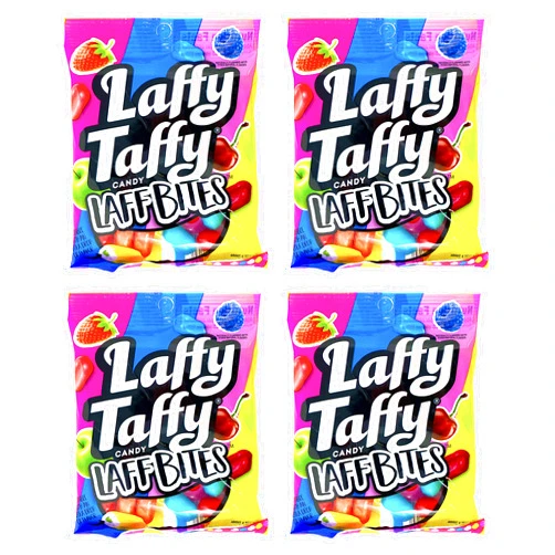 Laffy Taffy Laff Bites Pack of 4 – 4.2 Ounce Bags – Laffy Taffy In a Crunchy Shell with Flavor Blast