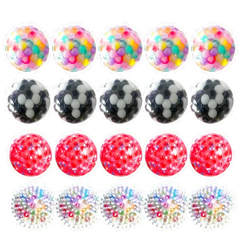 ALMAH Stress Balls for Adults (20 Pack), Hand Exercise Balls for Relax, Anxiety, Fidget, Tension and Stress...