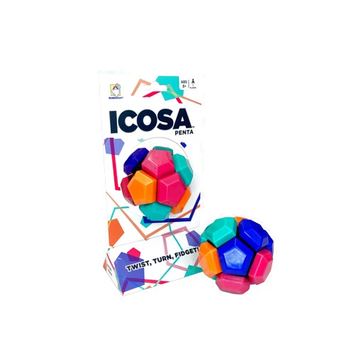 Brainwright - Icosa Penta - The Atomic Fidget Ball - Twist, Turn, Fidget! - Fidget Toy for Kids and Adults - Ages 8 and Up