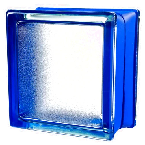 Seves Glass Block 6x6x3 Blueberry Arctic Myminiglass Glass Block