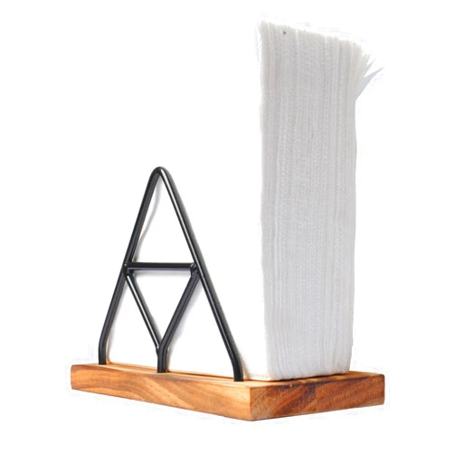 Zilphoba Napkin Holder, Wooden Napkin Holders for Kitchen, Dinner Table, Cocktail Bar, Tablecloth Decor
