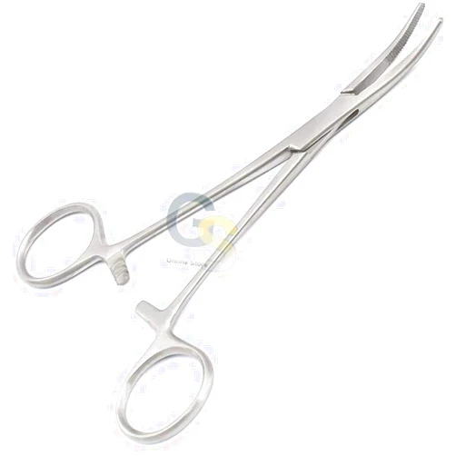 GS Online Kelly Surgi Hemostat Forceps 5 1/2 Inches Curved Stainless