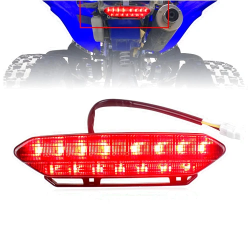 Akmties LED Tail Light Brake Rear Light for ATV 2006-2009 Yamaha YFZ450 (Red)