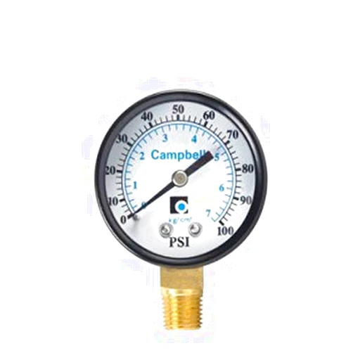 Campbell 0 psi 100 psi Pressure Gauge