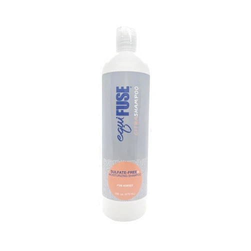 EquiFuse CitraShampoo Sulfate Free, Plant Based Foaming Horse Shampoo, Promotes Gentle Clean and Hair Health That Fights Dryness, and Dandruff | with Coconut Oil and Refreshing Citrus Scent, 16oz