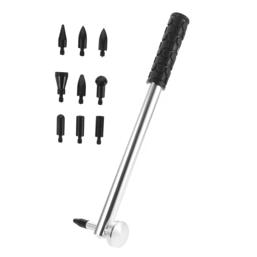 JECOMPRIS Car Dent Repair Tool Kit 1 Set Mallet with 9 Versatile Repair Head Tips for Removal and Auto Comprehensive Dent Fixing