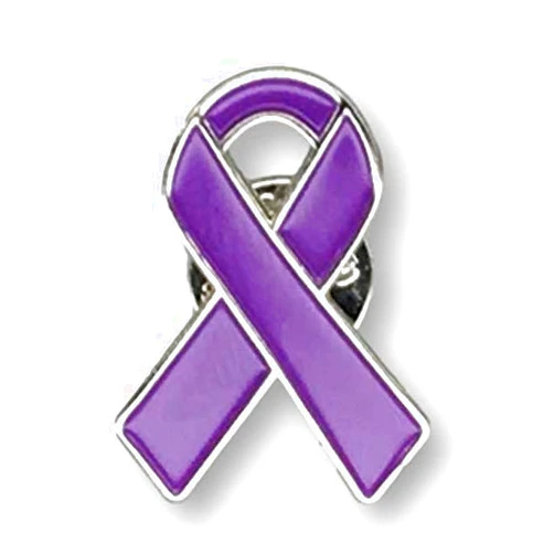 Archsavior 1 Pancreatic Cancer Awareness Jewelry-Quality Enamel Ribbon Pin With Clutch Clasp Pin - Show Your Support For Pancreatic Cancer Awareness