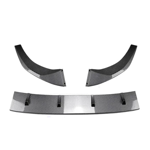 WIZRSITB Diffuser Bumper Depan Cocok Compatible for Volkswagen MK7 Golf 7 7.5 2020 2021 Spoiler Bibir Depan Dekorasi Bumper Depan 3 Buah/Set(CF Pattern)