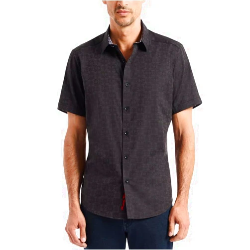 Robert Graham Men's Stellman Short Sleeve Woven Button Down Shirt