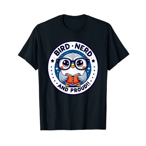 Bird Observer Collective - Birdwatching Essentials Birdwatching Enthusiast - Bird Nerd and Proud Owl Design T-Shirt
