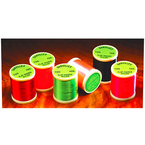 Danville Flat Waxed Nylon Thread - red
