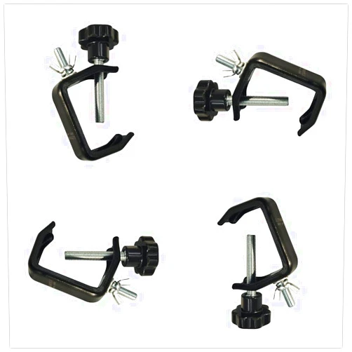 BORYLI 6'' C-Clamp Truss 44LBs Heavy Duty for DJ Club Stage Lights (4 Pack)