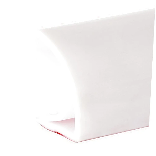 Gribouillage 55inch Shower Threshold Water Dam, Keep Water Inside with this Shower Splash Guard, Ideal for Bathroom, Kitchen, Shower Pan, Stall, Easy to Install and Use (White)
