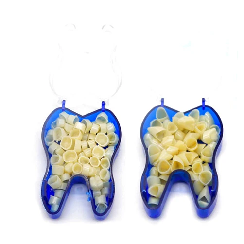 Impressive Smile 100 PCS Mixed Dental Temporary Crown Kit Anterior Front & Molar Posterior 50 of each