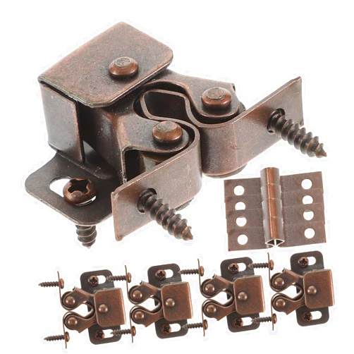 HOUDERCO Cabinet Latcg Latches 20pcs Red Bronze Closet Door Latch Mailbox Parts