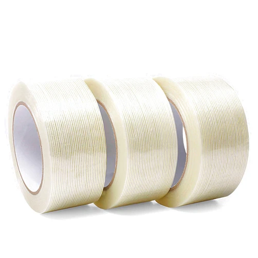 Valley'sYuMiao 3Pack, Mono Filament Strapping Tape, 2in×35yds, 105yds Total, Fiberglass Reinforced Packing, Heavy Duty Wearproof Tape, Extra Thickness 5.5 mils