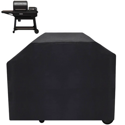 AJinTeby Grill Cover for Traeger New Ironwood Pellet Grill Replacement BAC646 Cover, Waterproof Full-Length Cover for Traeger Smoker Grill TFB61RLG Wood Pellet Models, 600D Outdoor Pellet BBQ Cover