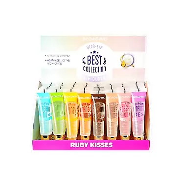 KISS Broadway Vita-Lip Clear Lip Gloss Box Display Set (# Assorted)