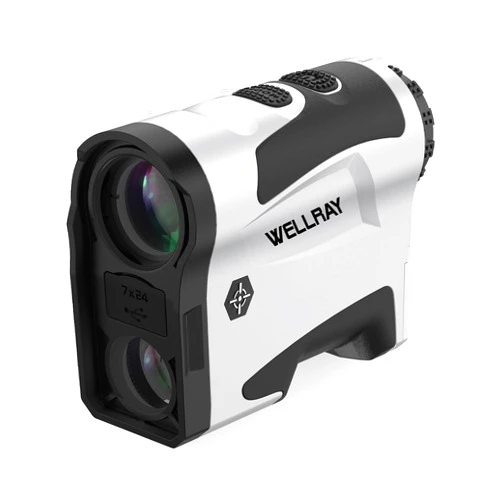 WELLRAY Golf Rangefinder with Slope 1200 Yards Rang Finder Golf Devices with 7X Magnification & Flag Pole Locking Vibration Function Laser Range Finder for Golfing & Hunting 3 Modes