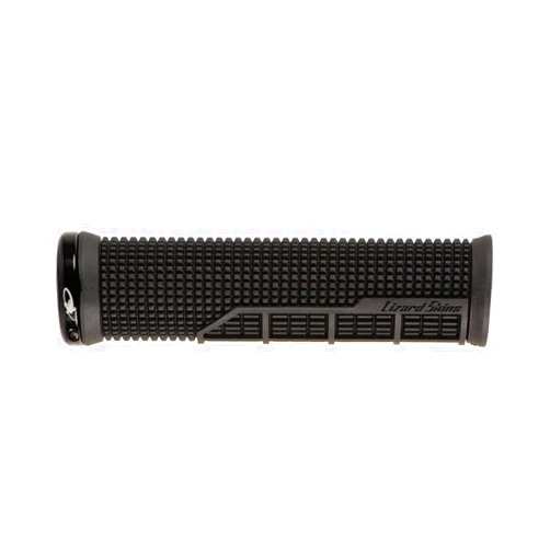Lizard Skins Unisex's Single-Sided Lock-On Machine Handlebar Grips, Jet Black, Pair