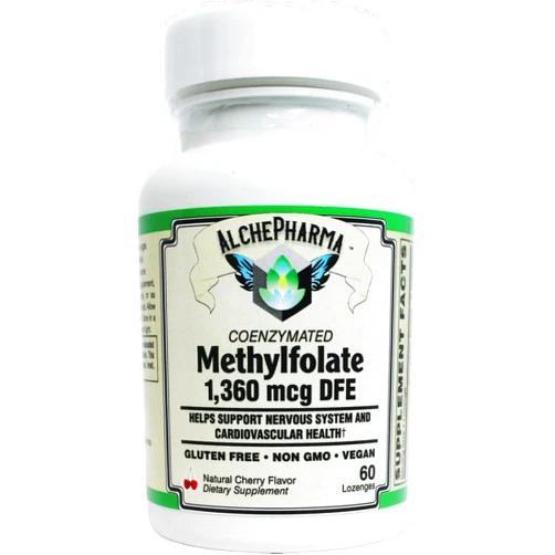 AlchePharma Coenzymated Methylfolate Lozenges 1360 mcg DFE Patented Magnafolate®