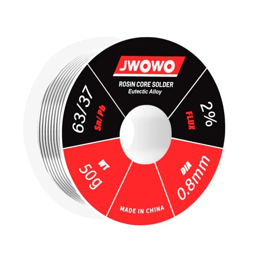 JWOWO Rosin Core Solder Wire for Electrical Soldering(0.8mm/50g),By JWOWO