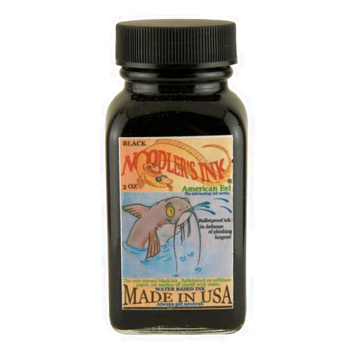 Noodler's Polar Bulletproof, Eel Fountain Pen Ink - Black