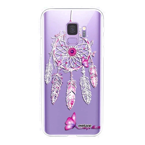 Evetane Samsung Galaxy S9 360 Case Full Body Cover Front and Back Heavy Duty Clear 82852 Carpe Diem