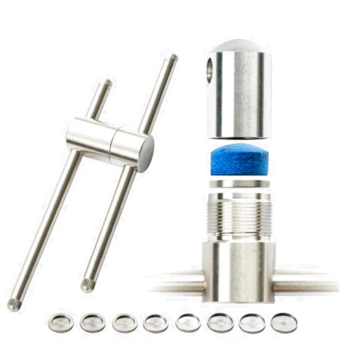 CRICAL Tip Press Tool 11mm/14mm Pool/Snooker Cue Stainless Steel Material Easier Pressure Tip Tool Billiard Accessories