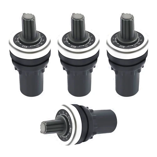 DaFuRui 4PCS 10K Ohm LA42DWQ-22 22mm Rotary Potentiometer Variable Speed Drive Potentiometer Rotary Potentiometer Inverter Converter