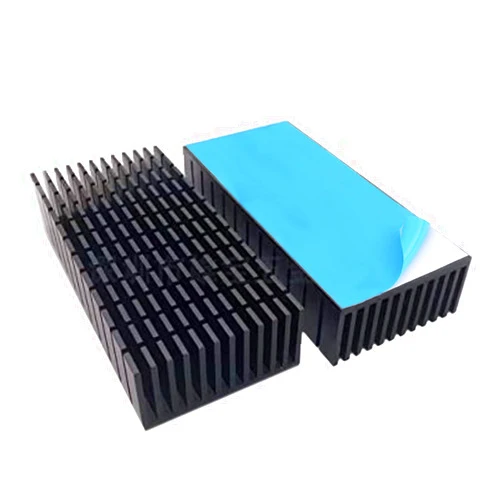 Easycargo 2pcs 40mm Heatsink Kit + 3M8810 Thermal Conductive Adhesive Tape, Cooling Aluminium Heat Sink for Cooling LED, TEC1-12706 Thermoelectric Peltier Cooler Module 80mmx40mmx11mm