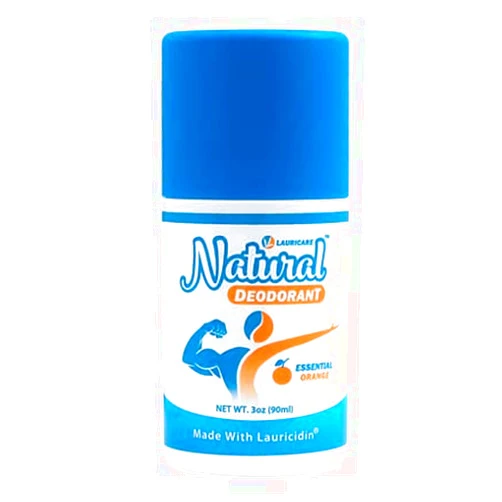 Lauricare Natural Deodorant - Aluminum Free - Plant Based Formula for Men and Women - 3oz Roll-On Deo Made with Lauricidin