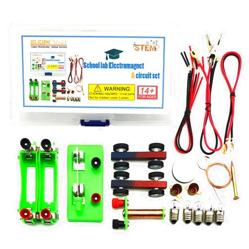 EUDAX DIY Physics Experiment Model Kit Electromagnetic Materials Electromagnet and Basic Electricity Discovery Circuit for School Lab Creative Educational Science Projects Teaching Equipment