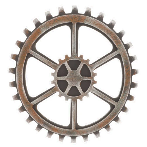 WINOMO Industrial Wall Decor Vintage Steampunk Gear Wheel Home Bar Art Craft Wall Decoration Hexagon Decor 24cm 1PC