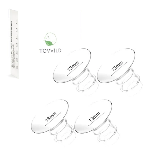 TOVVILD 13mm Flange Inserts for 24mm Flange/Shield, Compatible with Momcozy/MOMMED/Spectra Breast Pumps, Pump Parts Replace (4PCS 13mm)
