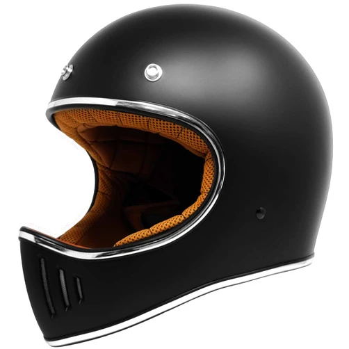 GDM Rebel Vintage Motorcycle Helmet Retro Full Face
