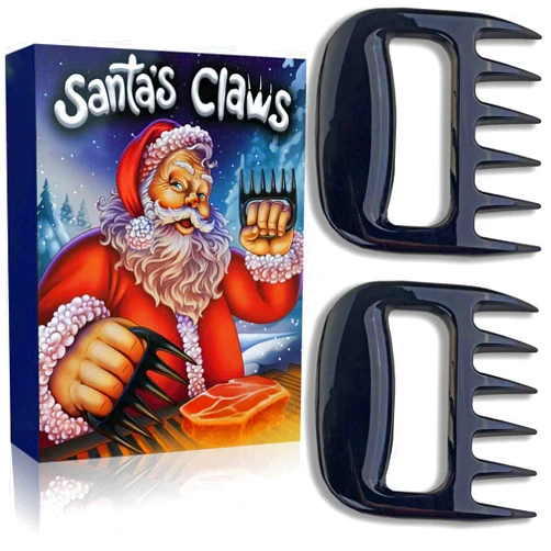 Pelto Meat Claws for Shredding. Santa's BBQ Claws. Funny Stocking Stuffers for Men Dads Grillers, Boss Boyfriend Christmas Gift Box. Barbecue Pulled Pork Shredder Funny Grill Tool Pelto Kitchen Gadget
