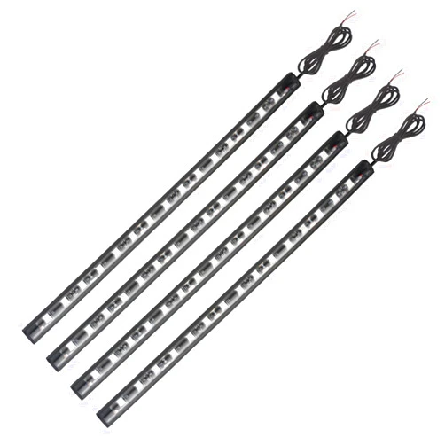 YM E-Bright EverBright White Golf Cart Lights Car Underglow Led Strip Lights for Marine Boat Deck Motorcycles Kayak Interior Exterior 5050 Chipset 15SMD Waterproof IP67 DC 12V(Pack of 4)