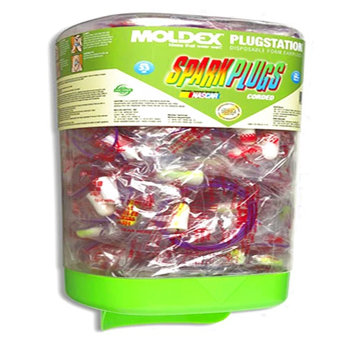 Moldex 6880 PlugStation Corded Earplug Dispenser, 150 Pairs, Standard, Green/Blue (Pack of 150)