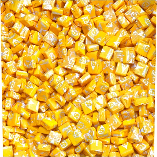 Sneaky Mango Starburst Lemon Only 2.5 Pounds (40 Oz) Bulk Individually Wrapped Fruit Candy in Resealable Bags - Approx. 225 Pieces in Each Bag! (Lemon)