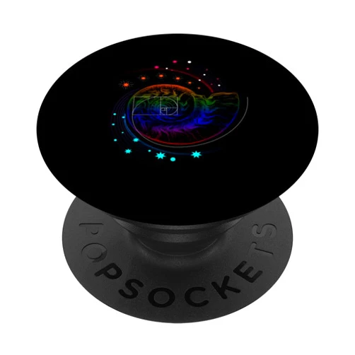 Fibonacci Shell or Fibonacci and Golden Ratio Fibonacci Shell or Golden Cut and Spiral or Fibonacci PopSockets Adhesive PopGrip