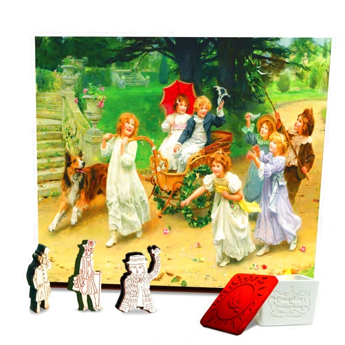 Doctor Puzzle Philosophy of the game Doctor Puzzle Wooden Puzzles for Adults 330 Pieces - Double-Sided Wooden Jigsaw Puzzles with Unique Shapes - Le Couple heureux - Gift Family Game 16x11 Inch Incl Natural Aroma Candle