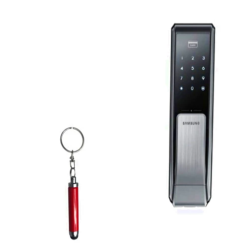 BoxWave Stylus Pen Compatible with Samsung SHS-P717 - Bullet Capacitive Stylus, Mini Stylus Pen with Keyring Loop for Samsung SHS-P717 - Ruby