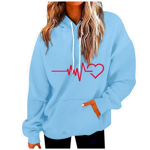 Palaver Oversized Sweatshirt For Women Womens Fall Drawstring Clothes Trendy Y2K Pullover Casual Hoodie With Pocket