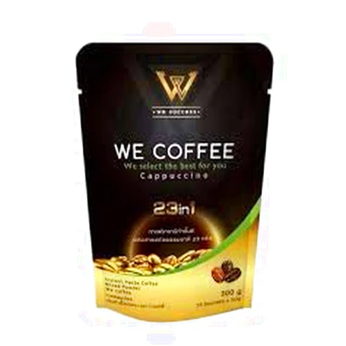 Taweekoon 1 Pack (20 grams x 15 sachets) ; We Instant Coffee Cappuccino Mixed Powder, 3 in 1 ; By Taweekoon