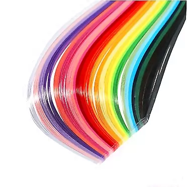 TXIN 1300 Quilling Paper Strips 3mm, 26 Colors Quill Paper Quilling Kit for Beginners Professional Handmade DIY Art Craft Multicolor-3MM Wide