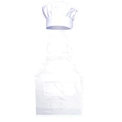 GOESUP Chef Apron Hat Set Adjustable Apron with Butcher Hat Baker Costume for Men and Women