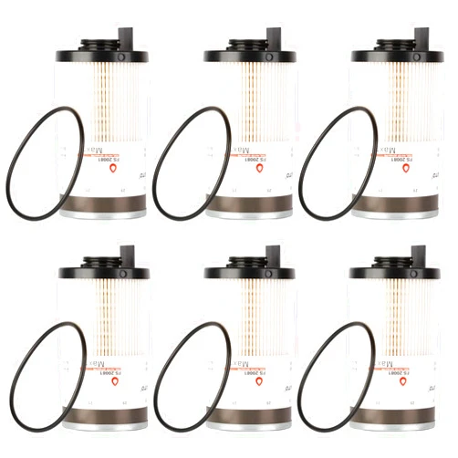 Lmuwecno 6Pcs FS20081 Fuel Water Separator Filter Compatible with 2017 Cummins ISB and ISL engines Replace A0000904851 PF46171 L20081